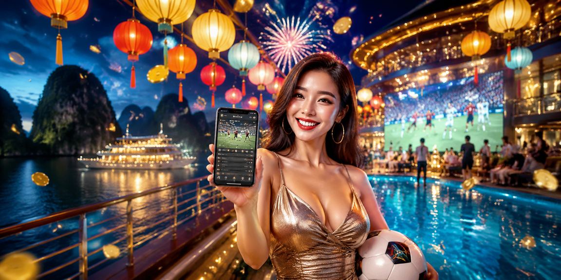 Khung cảnh chợ đêm Hạ Long minh họa trải nghiệm casino app tại Việt Nam