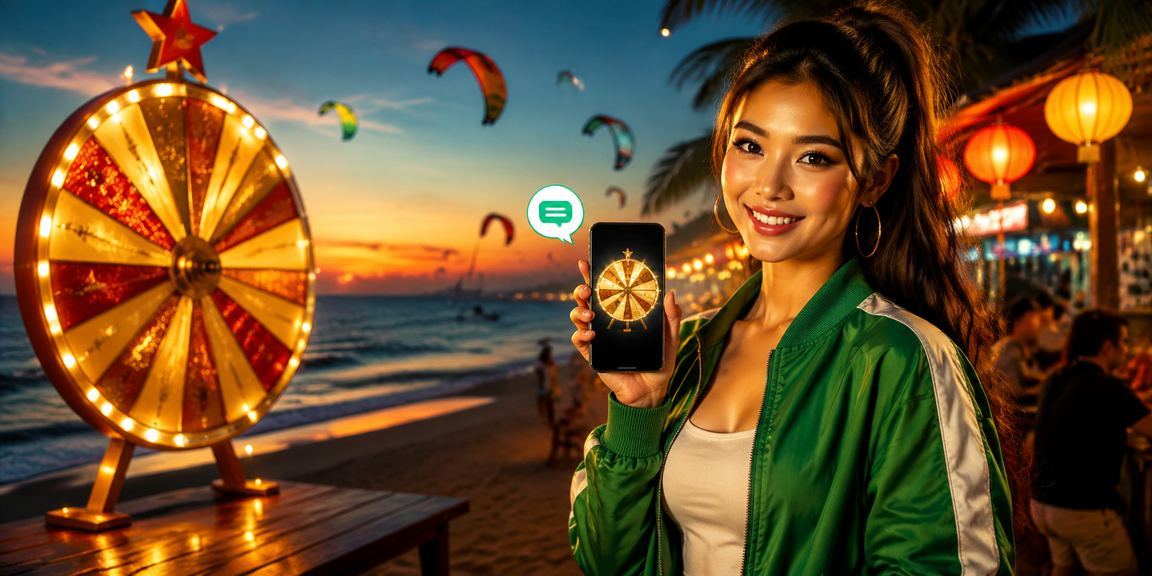 Chợ đêm Mũi Né gợi bối cảnh roulette và giải trí trên điện thoại